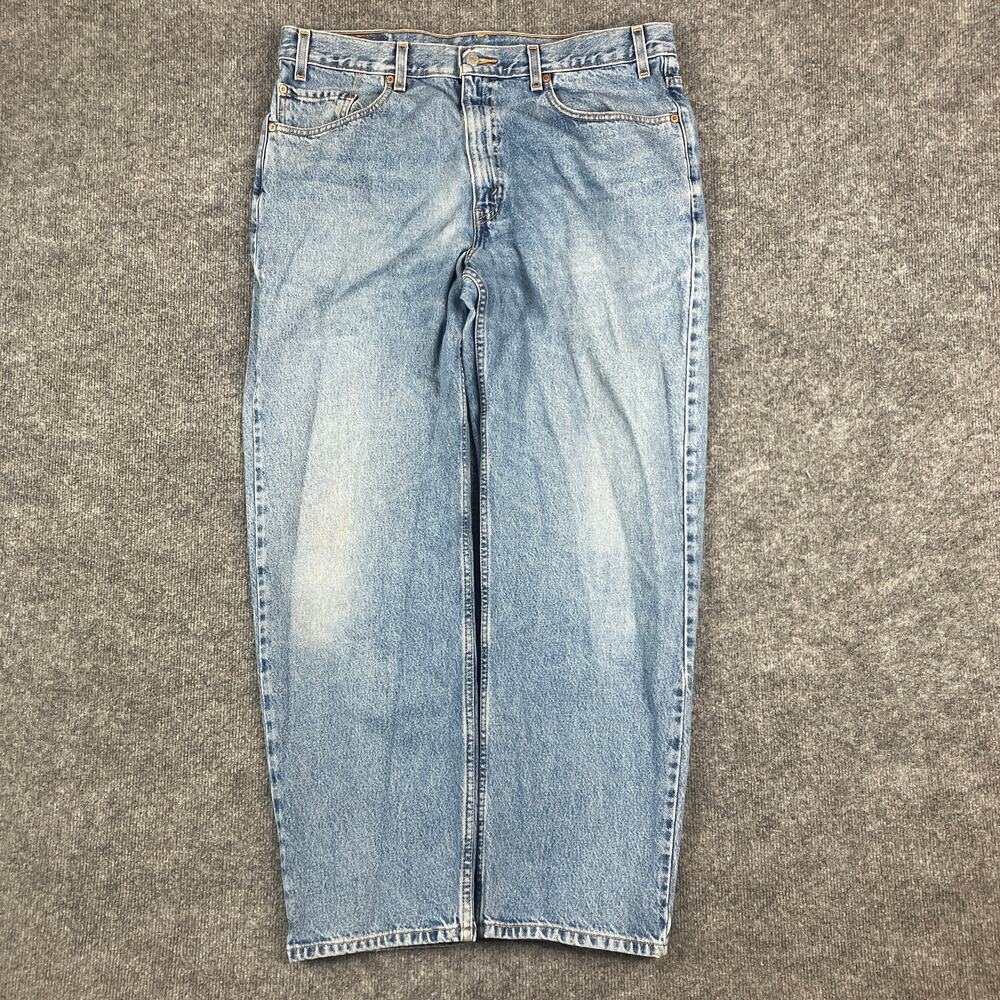 Levi's 550 Jeans Mens 38x30 Blue Relaxed Fit Straight Leg Mid Rise Vintage